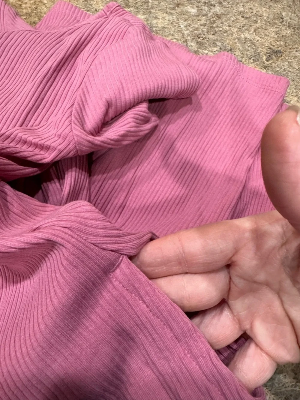 Old Navy Girls Ribbed Long Sleeve Dress Pink – Size L (10/12)